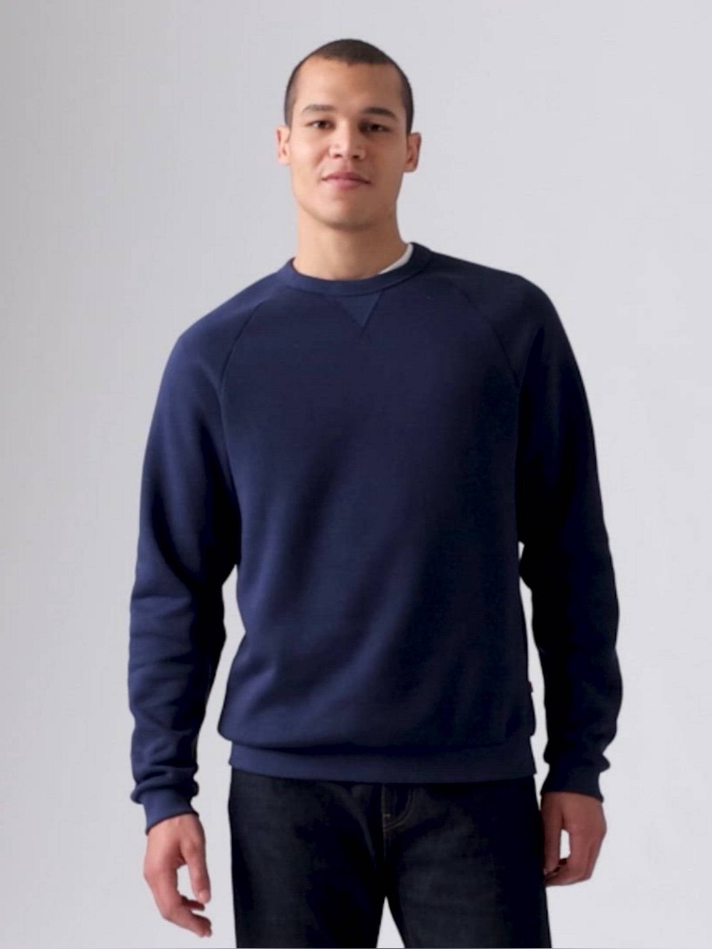 Levi's Men's Dark Navy Red Tab Crewneck Sweatshirt Pullover Size Small